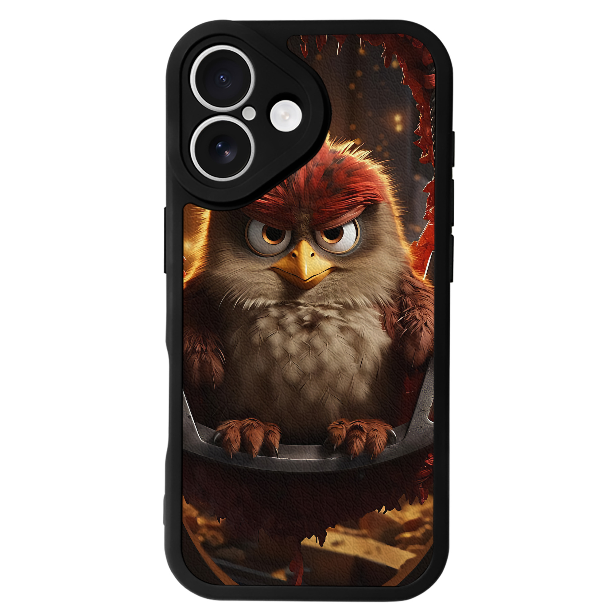 （画像用） Angry Birds アングリーバード 【iPhone 16シリーズ対応】シリコンスマホケース（レザー調） 材質：シリコン